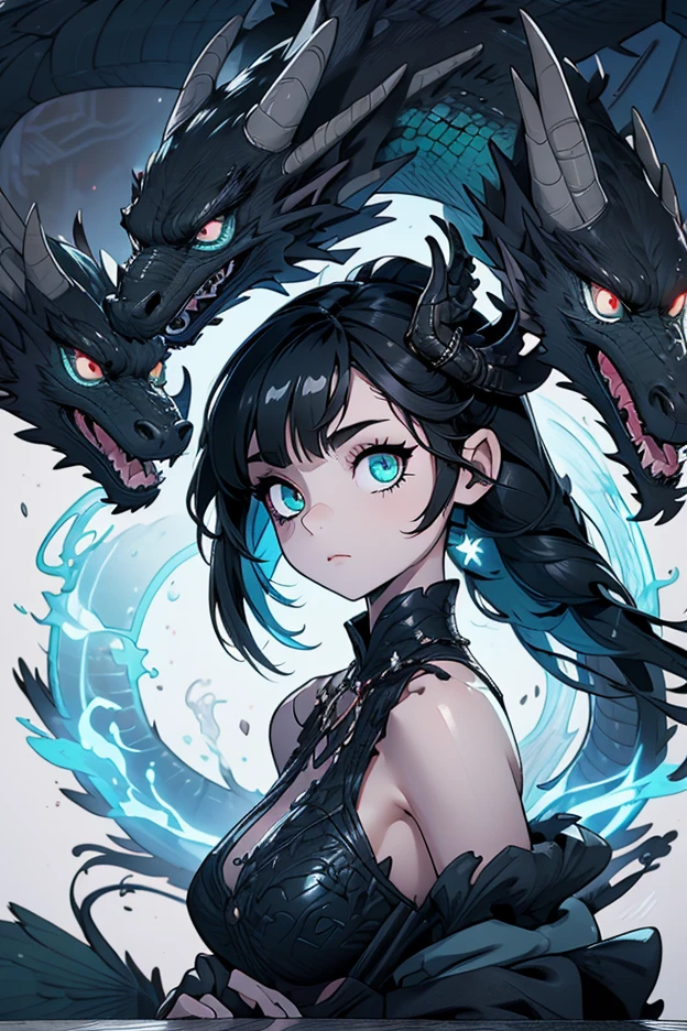 (A girl-lovingly-cradles a yawning-baby-dragon in her arms. side view):1.4, dragon is tiny Character, and white scale, girl is (not large tasty, Small breasts), high-waisted dress, loli, deep blue eyes), Short hair that reveals the forehead, Small pigtails, (2D, painting, illustration, masterpiece, intricate detail, ultra-detailed, highest resolution, best quality, ultra quality, sharp & smooth, best{shading & lighting}:0.9),(distortion, Beautiful luminescence and transparency:1.25),(realistic:0.6),high contrast,