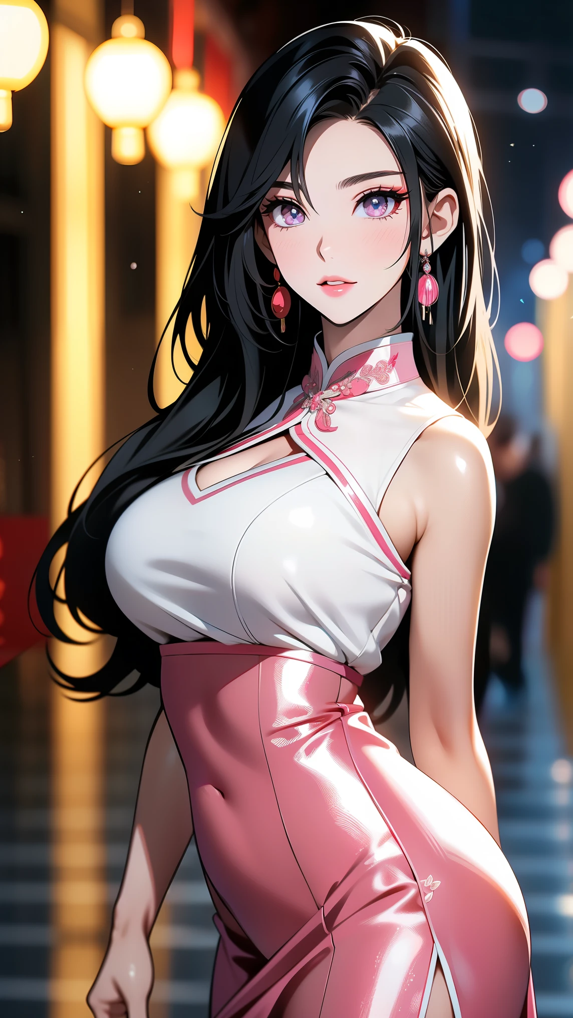 {{{curvy}}} game cover art, anime waifu Bulma rainbow random hair wearing transparent latex suit, a detailed painting, Dragon ball world, contest winner, glowing god rays, symmetrical face, shimmer, portrait art by dragoonrekka (gigantic and massive tits:1.1), breasts, curvy milf, 1:2), closeup, titsnipples, sexy face, sexy lips