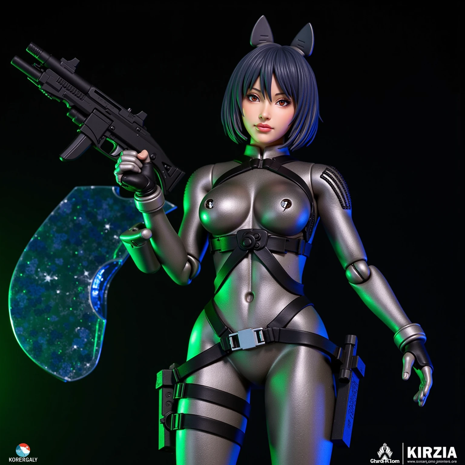 Close up of woman in short skirt and jacket, Pop-up Characters, 白Catwoman孩, European Cyberpunk, The Opai of Biomechanics, 迷人的Catwoman孩, Feminine body, Complete!! Catwoman, PVC figurines, Electronic Girl, Electronic Girl, m4 sopmod ii girls frontline