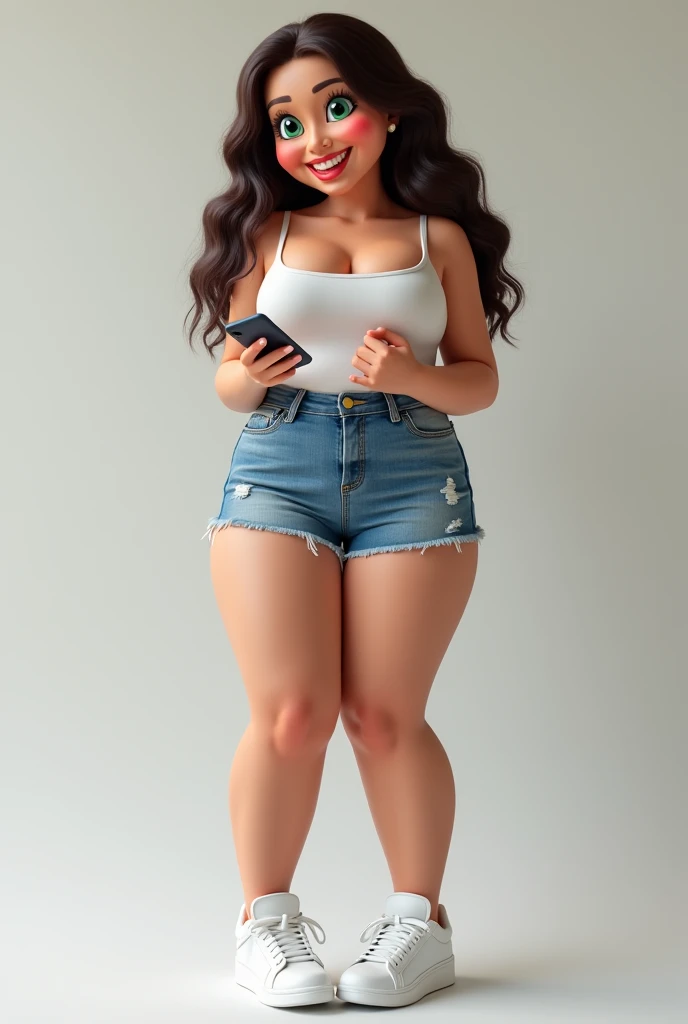 Girl standing in the bathroom, in bra and panties, one leg thrown over the washbasin, second foot on the floor.