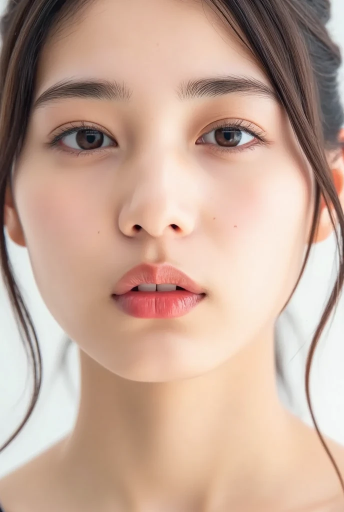 ((Highest quality)),((8K、32k)),(Genuine)、(detailed)、((Beach))、((Bust up shot))、((face closeup))、(White skin)、(Big Breasts)、The best balance between face and shoulder width、Micro Bikini、Shiny Hair、Short Bob、Glowing Skin、Japanese、beauty、Looking into the camera、Thick lips、kawaii、Hehehe:1.2、Shot with a film camera、RAW shooting、#24、Genuine、フォトGenuine:1.4、Photon Mapping、Physically Based Rendering、Perfect Anatomy、detailedなデコルテ、detailedな目、detailedな二重、detailedな咬筋、detailedな鎖骨、Perfect Fingers、Finger Description、(品質 8K)、((White skin))、Avoid mascara、Hair with movement、detailedな毛穴、Natural light、detailedな描写、Blushing、Fine pores、Perfect cleavage、masterpiece、Blushing、detailedな腹筋、sexy、detailedな脇の下、(slender)、(Upper Body)、detailedな目元、1 person、
