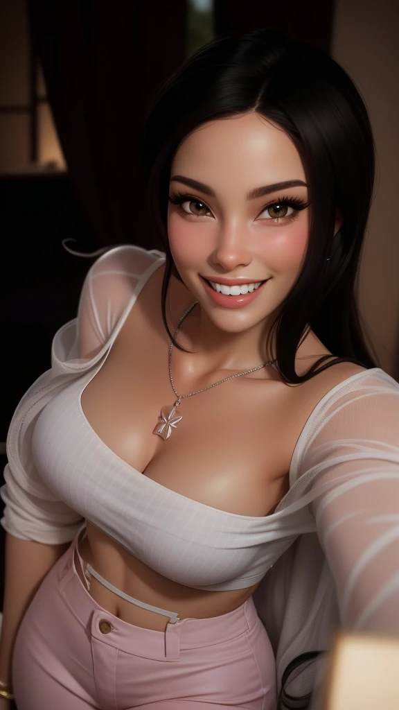 1 gorgeous middle aged busty woman, ponytail, tuxedo, beautiful smile showing teeth, pov, lover, cinematic lighting, (best quality,4k,8k,highres,masterpiece:1.2),ultra-detailed,(realistic,photorealistic,photo-realistic:1.37),HDR,UHD,studio lighting,ultra-fine painting,sharp focus,physically-based rendering,extreme detail description,professional,vivid colors,bokeh,portrait,photorealistic,cinematic,dramatic lighting