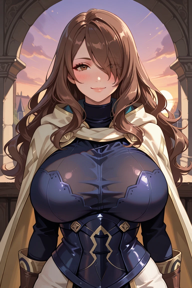 Human girl magician, 25 years old, Mediterranean features, long black hair, busty, medieval fantasy setting