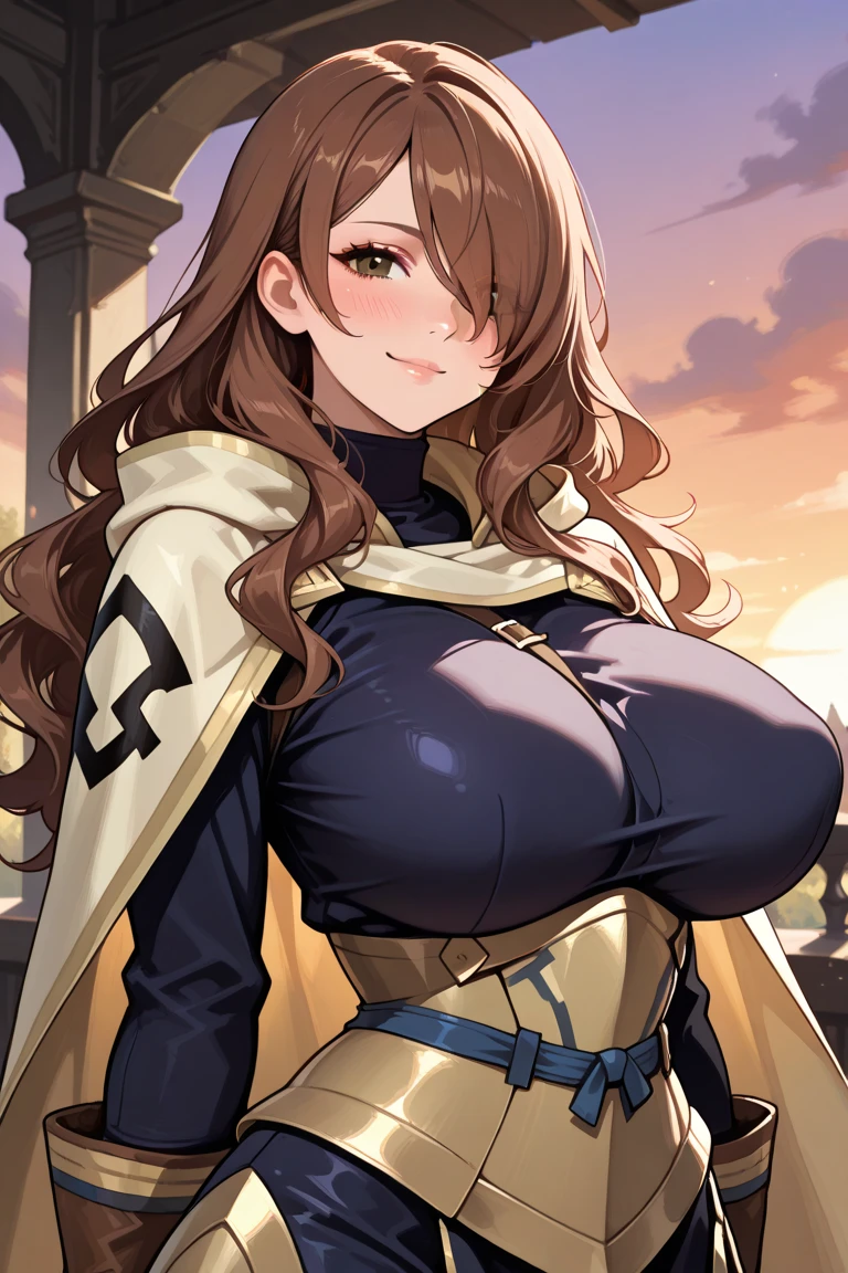 "(masterpiece:1.1), best quality, 
1girl, (80s anime style:1.3), (eyelashes:1.5), (loli:1.2), 
(intricate high detailed body:1.2), 
brown hair, 
(forehead, short blunt bangs:1.1), (twintails, drill hair:1.2), (demon horns:1.2), 
brown eyes, (thick eyebrows:1.1), 
(dark skin:1.5), (deep cleavage, gigantic breasts:1.5),
(expressionless:1.2), open mouth, 
(string leotard armor, navel cutout, tattoo:1.2), 
(knight armor, armored boots, capelet:1.2), (ribbon:1.1), (ahoge:1.2), gloves, 
standing, dynamic pose, 
(upper body, cowboy shot, looking at viewer, from front:1.1),
(daytime, woods, grassland, outdoors:1.1)"