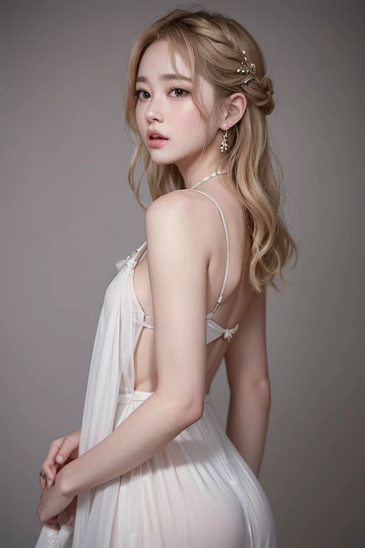 (8k、RAW Photos、of the highest quality、Masterpiece:1.2)、(realist、realist)、1 girl、((GOOD、bedroom、big breasts、bed、bedに横になる、))、