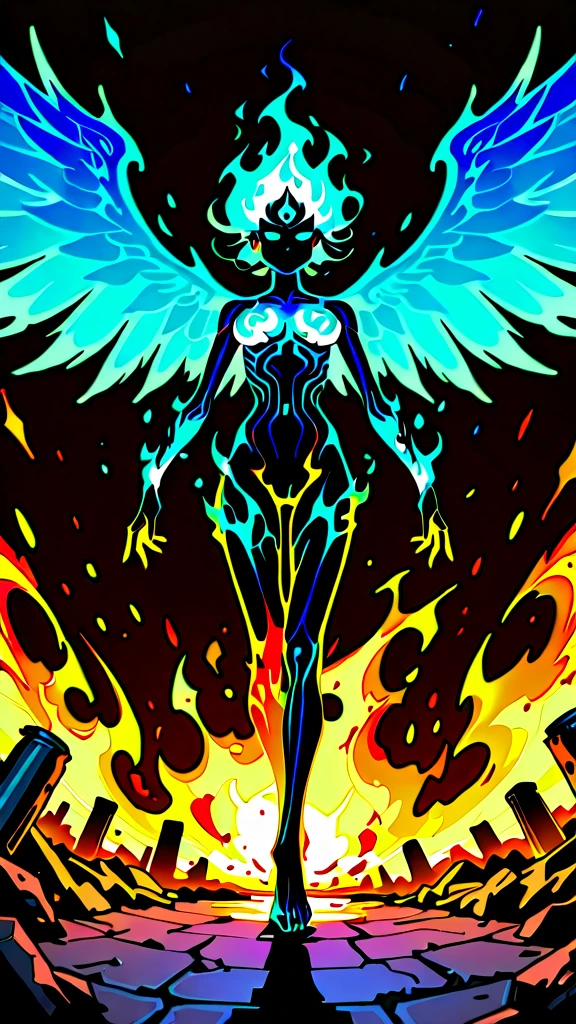 black light, bioluminescent, fluorescent, girl swimming inside giant lava lamp, psychedellic, artistic nudity, fluorescent body paint, HD, 8K, intricate detail, extremely detailed, archangel, life