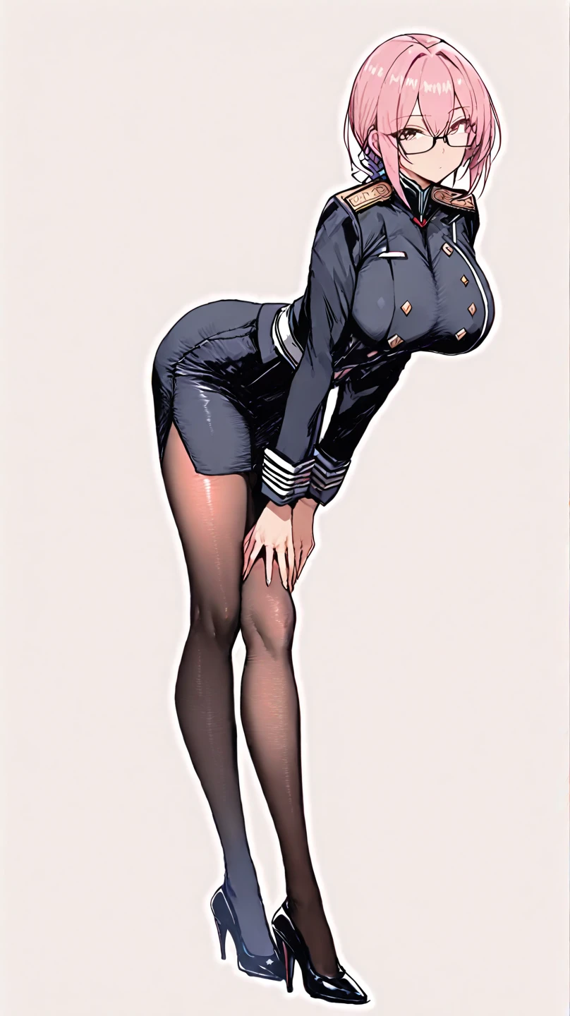 <lora:quiron_Rino99_Style_v1_lora:0.88>, (best quality), (masterpiece), (detailed), vibrant, highly detailed, 1girl, beautiful 20 yo WWII soldier woman having sex on army cot, nude, clothes thrown aside, (blue eyes looking at camera), flowing black hair, black semi-transparent silk stockings, (open Army formal uniform jacket), (dogtags:1.2), (exposed nude upturned small breasts), (soft light areolas), (full lips open in screaming ecstasy:0.7), (lipstick:1.3), <lora:missionaryPOVAnal_v10:1>, missionarypose, 1boy, penis, lying, missionary, anus BREAK ((intimate medium lighting)), masterpiece, graphic art by Frank Frazetta, Jean Giraud, and Greg Growgoskawkii, pulp noir comic style, cell shading, glistening skin, hasselblad, curvy, skin pores, ((vintage military)), hasselblad, bold and sexual graphic art, looking up, wide angle,, Rino99Quiron style, nsfw