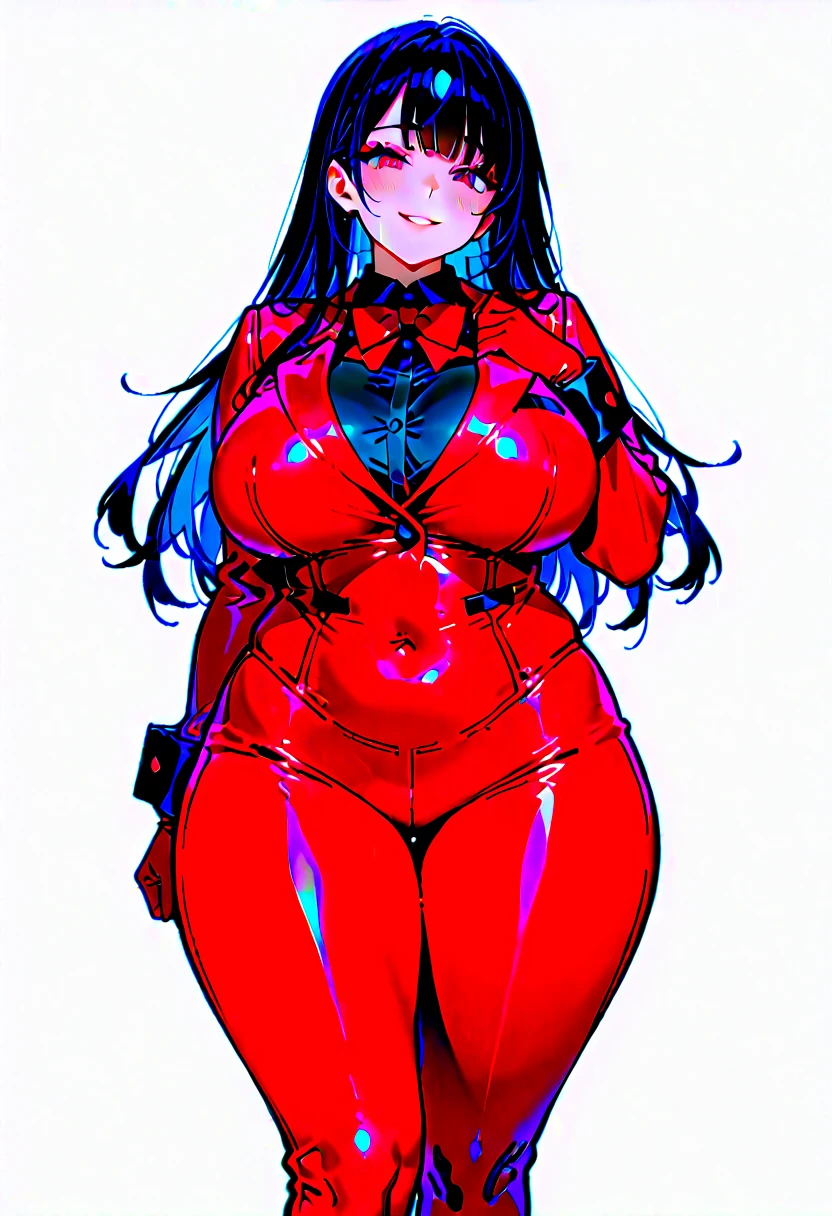 reference sheet, a close up of a cartoon of a woman in a red and black outfit, cutesexyrobutts, seductive anime girl, , extremely detailed artgerm, cushart krenz key art feminine, cushart kenz, biomechanical oppai, style artgerm, commission for high res, krenz cushart and artgerm ,huge breasts:1.7v