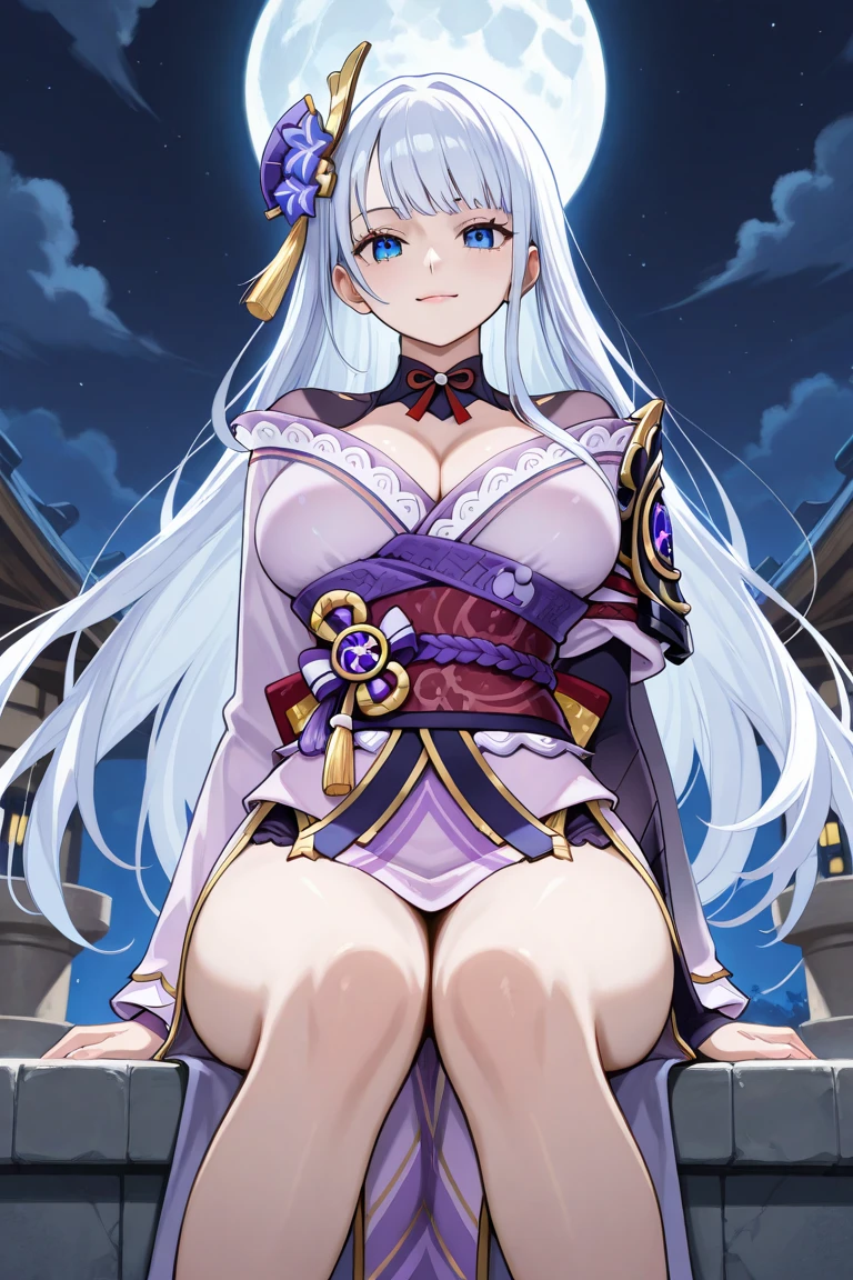 ((8K)), ((masterpiece)), ((top-quality)), ((超A high resolution)), Raw photo,proffesional, extra detailed face, (A sexy), (独奏), (tamamo(Fate/Extra\)), ((Silver fox ears:1.2)), (Beautiful Silver Fox Girl), (Silver fox tail), tail, Hair Ribbon, ((Bring out the skin of the shoulders and collarbone)), 鎖骨, (beutiful breast), (Silvery beautiful hair, (Twin-tailed)), ((Beautiful yellow eyes)), (beatiful detailed eyes:1.6), (Blue-purple kimono), (Red Ribbon), Detached sleeves, Blue-purple kimono, Blue-purple kimono, (lightsmile), (Precincts of the shrine), (torii gate), BREAK looking at viewer, defined legs, Defined arm, defined fingers