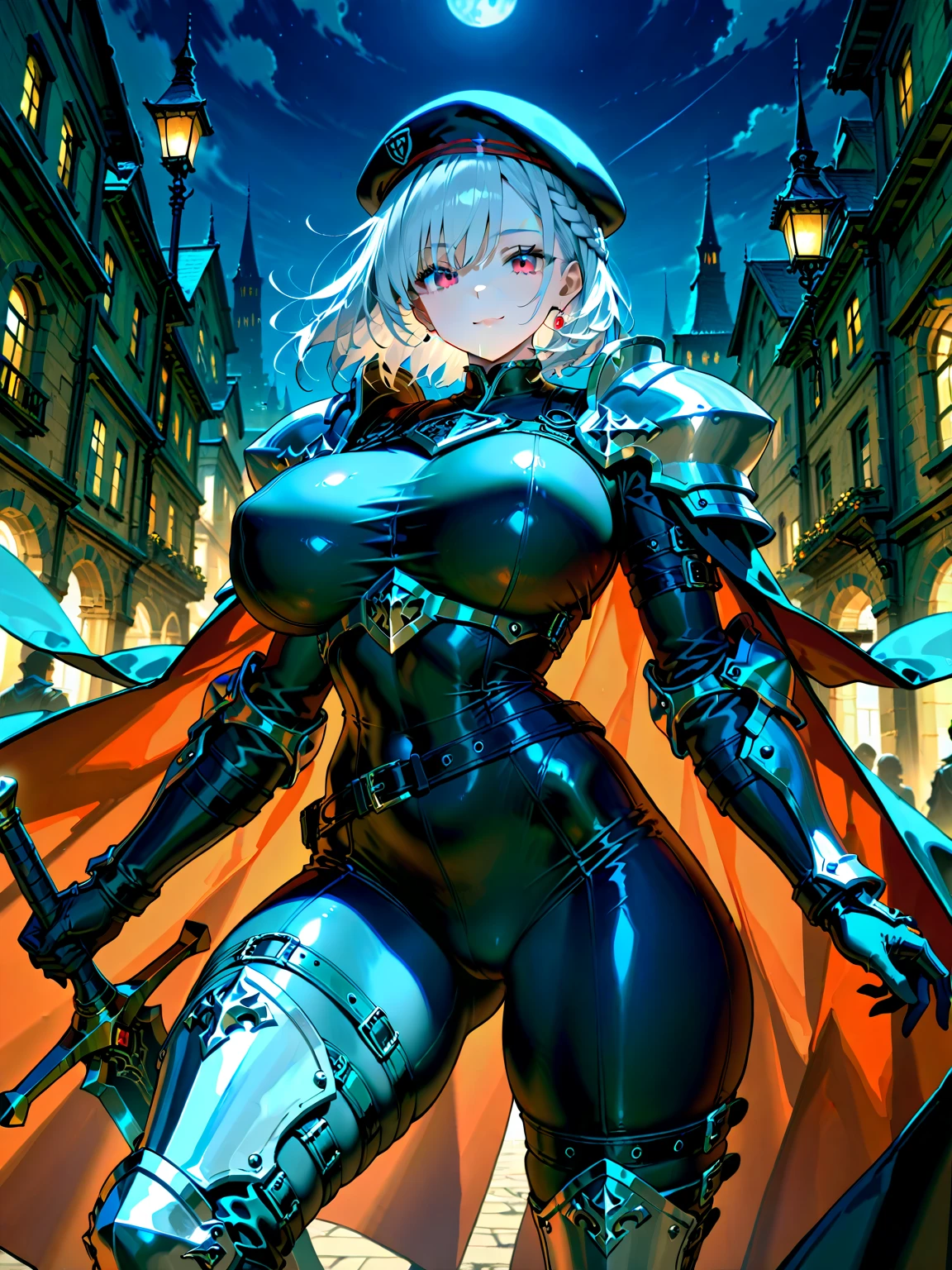 Woman knight、Leotard、s Armor