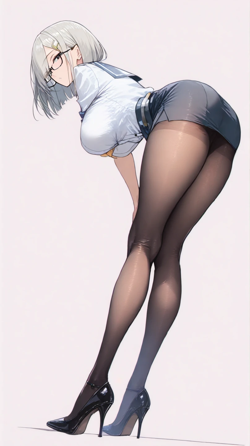 Best Quality, Ultra High Resolution, (Photorealistic: 1.4), Beautiful Eyes, Super Beautiful, Very Long Hair, Beautiful, Sweetheart, Beautiful Soldier, Eyes That Invite Viewer, Lover's Perspective, Inviting Expression, Sexy Smile, Perfect Style, Perfect Balance, Detailed Skin, Naughty Gaze, ((Naked)), platinum blue hair, (glowing blood red eyes)), ((high heels, stockings)), gold ornamental necklace, ((tiny breasts, slender, petite)), ((1 girl)), flat chest, smiling