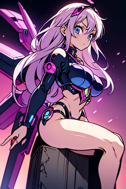{{{Y balance}}}, {{leg grab}}, {{{one leg up}}}, pussy, vaginal, sex, 1boy, penis, cum,、{{{NSFW law}}}、((masutepiece)), ((Best Quality)), (GameCG), ((A sexy)), (Ero), comic book, Live performance venue, a beauty girl, 1girl in, Solo, robot suit(beautiful pink hair on white color, beautiful blue eyes beautiful eyes)), Long hair,beauty breast, wearing underpants, (Leotard), gloves, Hair ornaments, horseshoe-shaped hairband, blush, Ahegao, steam effect,(High legsuits) ,Dig into the crotch、Inter-strands、nipples stand、There are green feather decorations on the left and right sides of the head.。.。.。.。.。、Transformation Heroine、Thigh-high boots that look like high heels、((The fabric of the costume is thin and your skin is transparent.))、Wet and see-through、perspiring