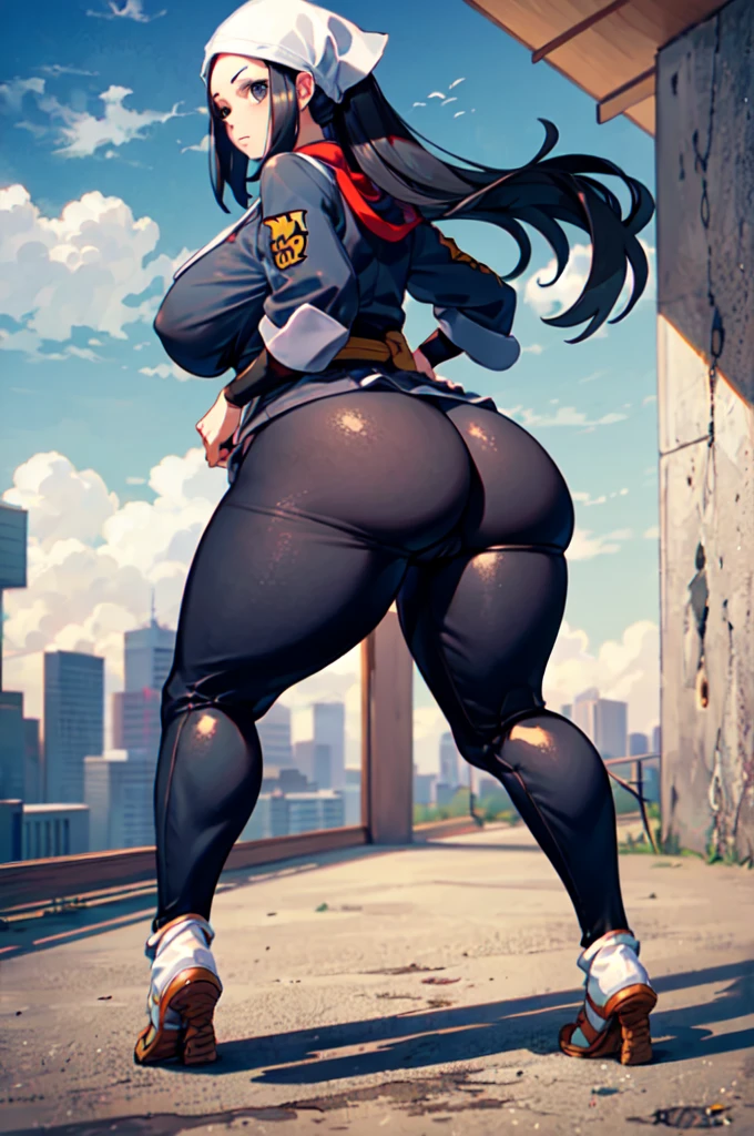 Thick thighs big boss warrior superwoman doing squats