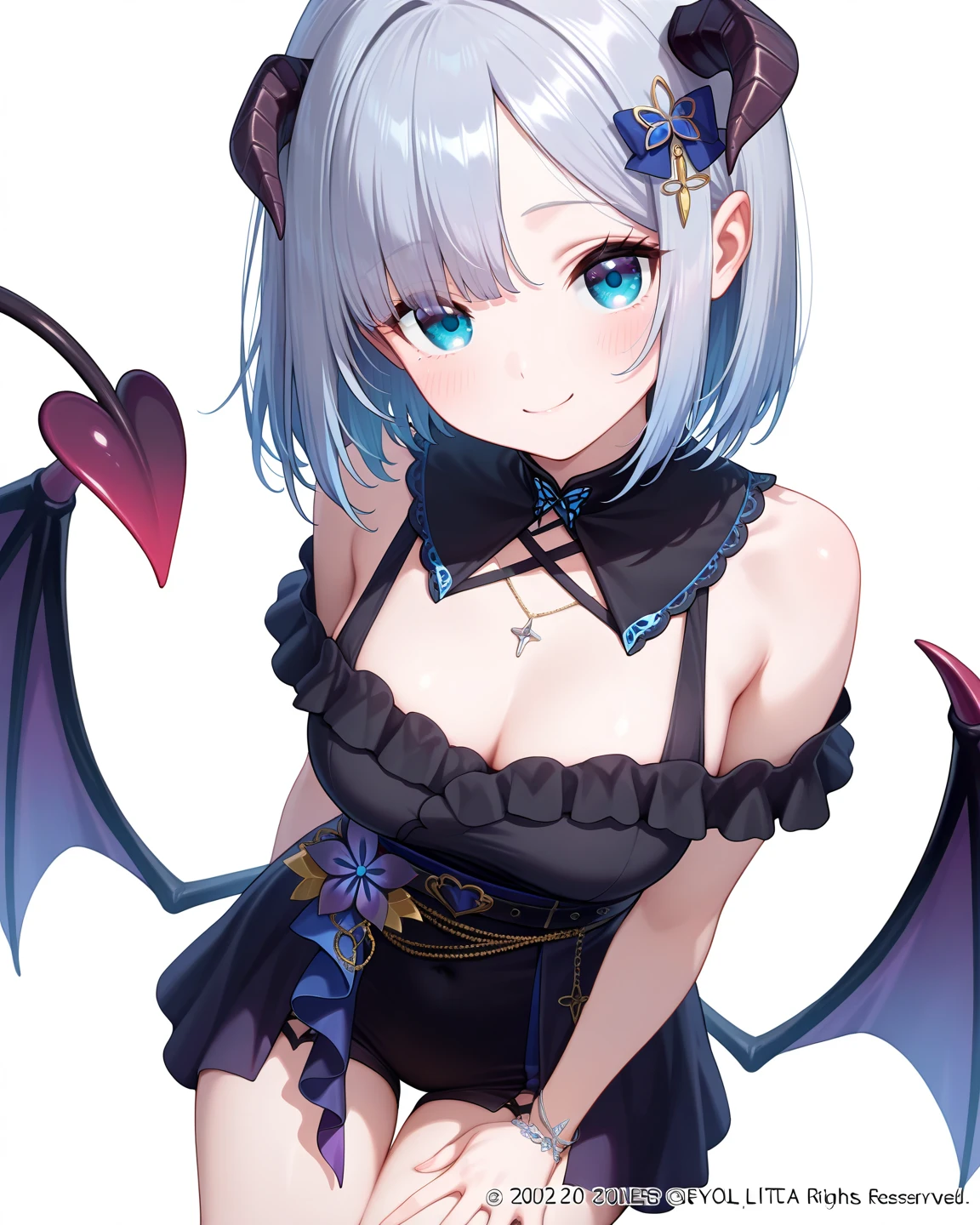 Ultra-high resolution, 8k,high quality,(((Cute tops,Goth))),(Retrospective angle,Cunning Hand),(、glowing、iridescent light,soft shadow,Anime Painting,thin line drawing),One Woman,(((giga breasts,))),
