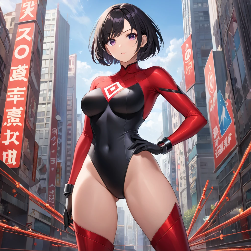 woman big tits samus amran robot suit giantess city