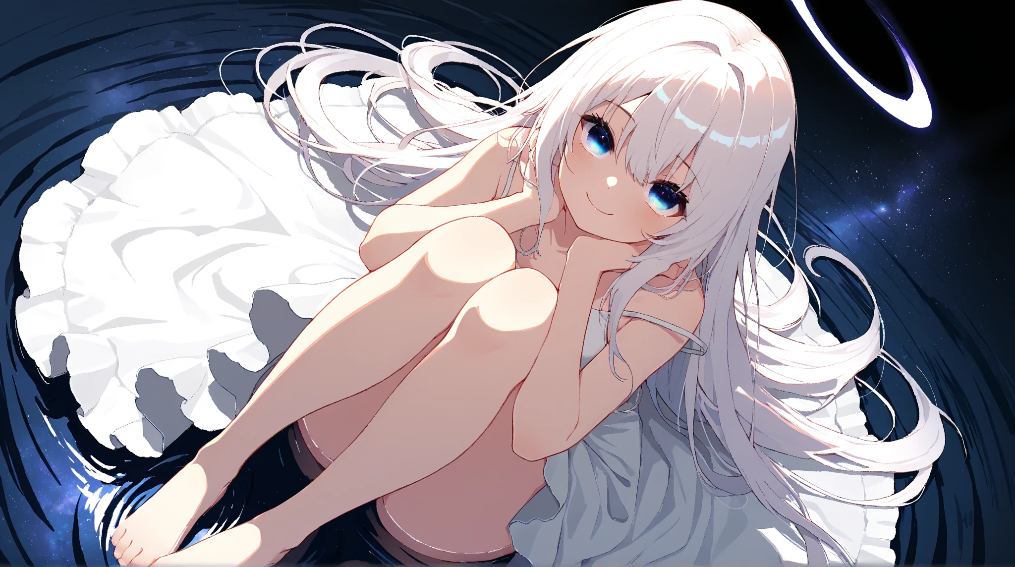 1 girl, White fluffy bikini, (((Wet))), White Room, Cinema Lighting, Hot room, Beautiful long neck, choker,relax, Raise your knees:1.5, Sleepy milky white face, White micro bikini, Beautiful long thighs, Pale skin, beautiful thin face、Nap time , Detailed Hair, (Beautiful big round eyes), (The extremely complex pupil in the eye, Shining Eyes), Lips parted, cute, cute, ( Flat Chest), thin, (Very delicate and beautiful skin), Very detailed costume, Perfect Anatomy, Dynamic Angle, break (masterpiece, Highest quality), (Ultra high definition 8K), (Perfect design), Absurd, High resolution, ((blush)), (Ultra-fine illustrations), ((light blue Long Hair))), 10 years old, Long Hair ((blush)), masterpiece, Highest quality, (wonderful, Beautiful attention to detail, Blunt bangs),、(最High resolution、clear_image) Highest quality、(((Transparency)))、Light and shadow contrast、Simple Backgrou1 girl, White fluffy bikini, (((Wet))), White Room, Cinema Lighting, Hot room, Beautiful long neck, choker,relax, Raise your knees:1.5, Sleepy milky white face, White micro bikini, Beautiful long thighs, Pale skin, beautiful thin face、Nap time , Detailed Hair, (Beautiful big round eyes), (The extremely complex pupil in the eye, Shining Eyes), Lips parted, cute, cute, ( Flat Chest), thin, (Very delicate and beautiful skin), Very detailed costume, Perfect Anatomy, Dynamic Angle, break (masterpiece, Highest quality), (Ultra high definition 8K), (Perfect design), Absurd, High resolution, ((blush)), (Ultra-fine illustrations), ((light blue Long Hair))), 10 years old, Long Hair ((blush)), masterpiece, Highest quality, (wonderful, Beautiful attention to detail, Blunt bangs),、(最High resolution、clear_image) Highest quality、(((Transparency)))、Light and shadow contrast、Simple Background、((Soaring blue petals))、((Enlighten))、Very detailed、Semi-realistic、((compensate)),Braided Hairstyles、Expressionless、((White shirt))、((View from above))、Delicate facial features、Facial Features、Like the whole body、
Breasts