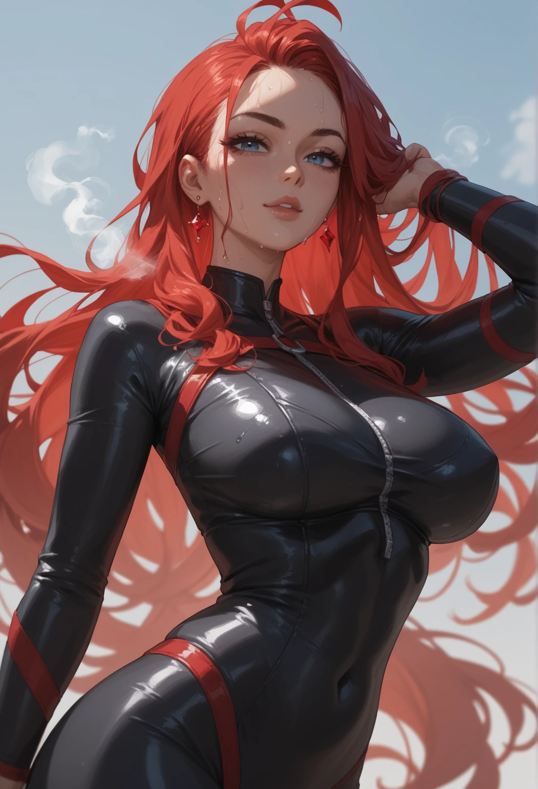 Hyper-realistic super detailed sexy Mitsuri Kanroji, NSFW, muy detallado, expresiones faciales sexys, Detail of seductive facial expression.: 1.4): 0.4], 16K resolution, 4k-resolution, dynamic  lighting, high-definition resolution, (pose sexy, Attractive position), (hiperrealista: 1.4), (Luz de fondo: 1.2), (Luz solar: 1), (altura completa: 1.8),(fondo contrastante: 1.5), (Hyperrealistic arm anatomy), (hyperrealistic leg anatomy), (Piel limpia), (Cinematic lighting: 1.7), (intimo), (Tecnología NVIDIA RTX Ray Tracing), (Perfect flat stomach), (Imagen en color),Create a 4K resolution, ultrarrealista, y obras de arte extremadamente detalladas que muestran a un CEO de Mitsuri Kanroji en un entorno de oficina corporativa con un estilo provocativo. Mitsuri Kanroji, el personaje central de la obra de arte., Conocida por su presencia imponente y su apariencia audaz. Ella se para frente a una gran ventana de vidrio de una oficina moderna que ofrece una vista del paisaje urbano..

 ((Mitsuri Kanroji (Asesino de demonios))), una chica con el pelo largo degradado de color verde rosado y ojos verdes, cabello verde, Cabello degradado, cabello multicolor, Cabello largo. Sha tiene una presencia imponente. Tiene una silueta provocativa pero profesional, con un traje de negocios entallado que resalta sutilmente su figura. Su maquillaje atrevido, with striking red lips and a look that demands attention.

She dressed provocatively,  A bold fashion statement. leotardo de colores brillantes, un toque de glamour a su apariencia general. shy and weak smile