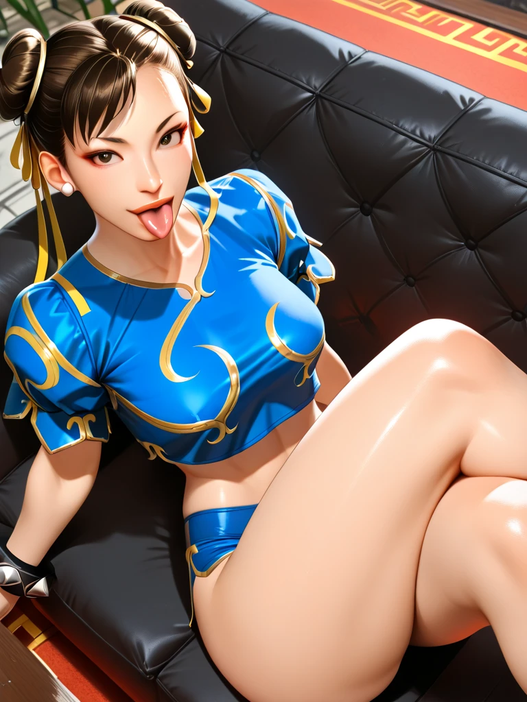 (Bust-80cm)) ((waist-56 cm)) ((hips-88cm)), ((beautiful and cute gyaru girl)), ((black wavy hair with single braid in front, hair accessories)), beautiful twos , detailed eyes in light blue color, hyper detailed eyes, light effect on eyes, detailed iris, has an extremely sensual appearance, with incredible breasts and perfect waist, and an extremely sexy body, sensual with a blazer, long sleeves, cowboy shot, Pleated skirt with accessories, micro skirt, black stockings, beautiful make-up, split, ((masterpiece, hyperrealistic, hyper detailed, Best quality, 16 thousand., effects of light and shadow on the skin, bright colors)), Eyeliner, expression enamored, Perfect lips, innocent and sexy face, shy smile, ((Beautiful skin color)), beautiful seductive, enamored, embarrassed, ((She's beautiful)), cute pose: 1, 2 looking at the viewer, sensual pose , seductive look: 1,3, Rear pose, singing on the table in the classroom
