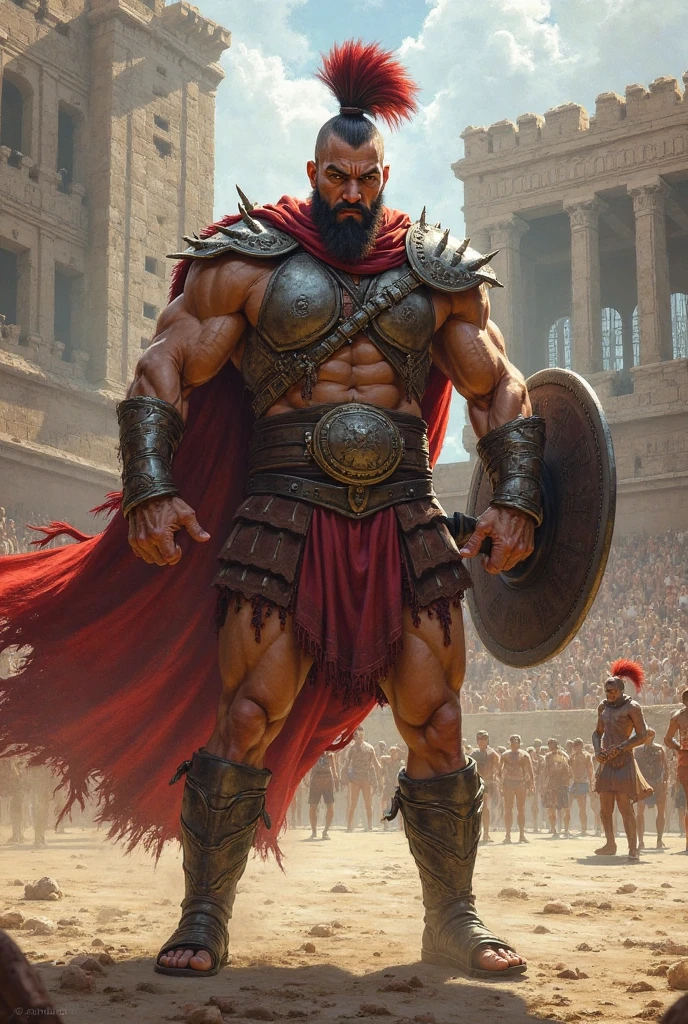 drawing of a man in a native outfit holding a shield and a shield, kurdish samurai, ancient mesopotamian warrior, persian warrior, egyptian samurai, indian warrior, ancient soldier, picture of an adult male warrior, mexican warrior, great king of stovokor, 1 8 0 0 s soldier, aztec yaotl warrior, afghan warrior, concept art of a warrior