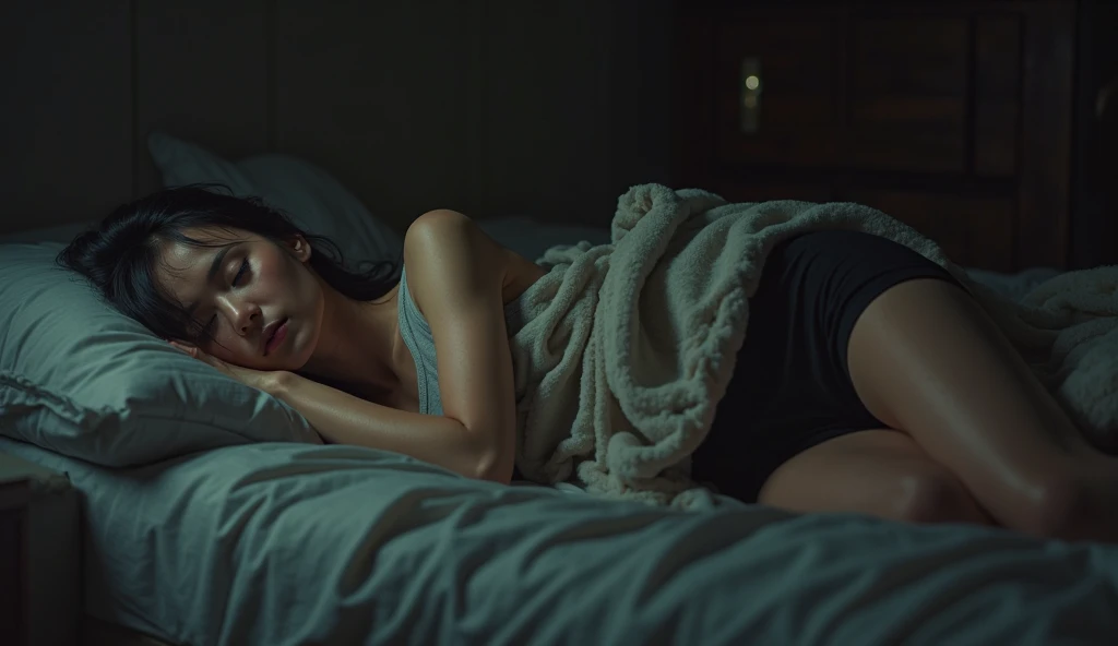 There was a woman sleeping in a car with a panda, messy bed, taken with a Sony A7R camera, narrow, passed out, goodnight, in the bedroom at a sleepover, Lie down in bed, Sleeping, Sleepy, morning hard light, 3am, 3 am, hard morning light, sleeping princess!!!!, captured with sony a3 camera, Panda