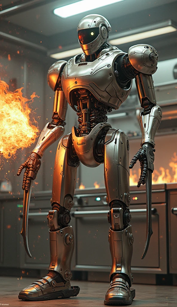 (steam punk)(a mechanical detective, humanoid, piston driven arms & legs, steam vents) walks the streets of the city seeking a wanted criminal