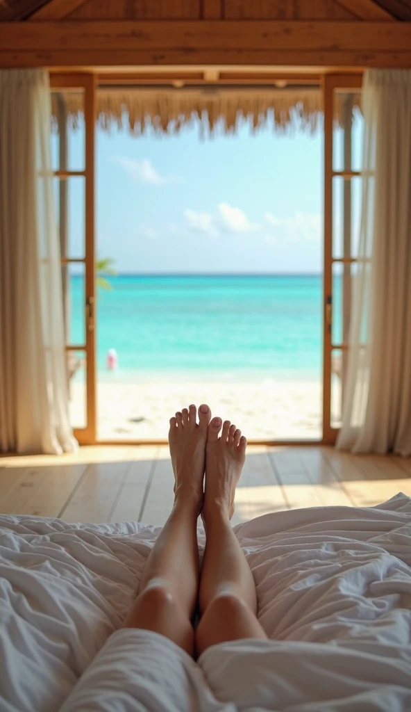 legs spread open