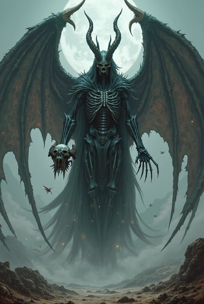 Supreme God of Death, Dark and evil skull