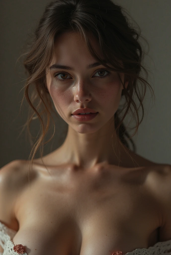 A close-up of a naked woman