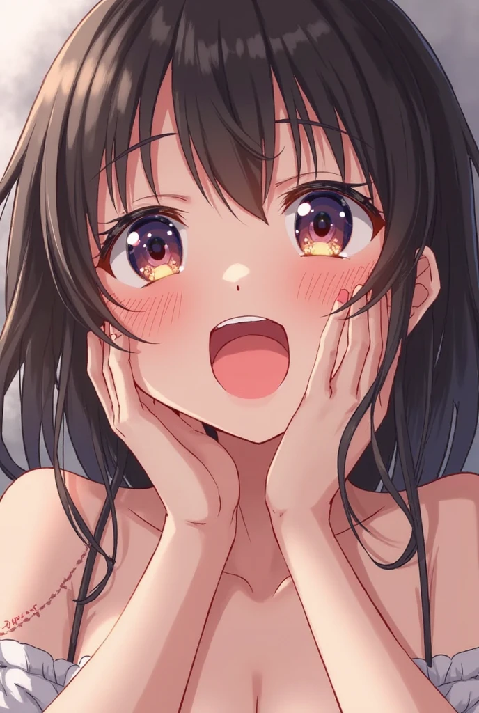 Amazoness、Sweat all over the body,naked,Focus on the face,Embarrassing,big breast,(sleeping)