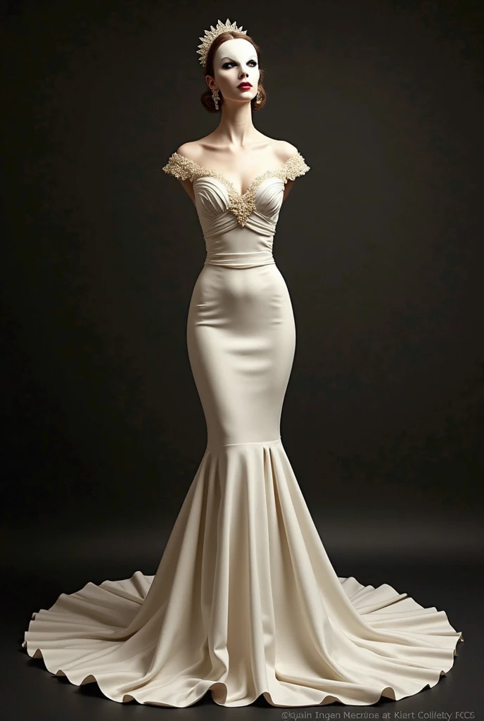 (NSFW), full bodyesbian,the bride,Wedding dresses,catwalks,Mannequin,Wedding scene,wedding gown,Lace,cleanness,No underwear,No underwear,see-through transparent clothes,bshoulders,Frigidity,Pure lust,Abstinence,Royal Sister,a queen,Fishtail skirt,Huge skirt,leotard skirt