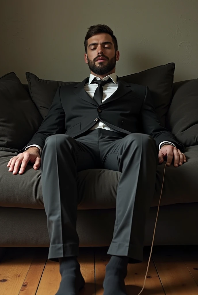 There is a handsome artist from Malaysia named Zarul tangan,legs with black socks tied tightly to the chair and eyes covered with a cloth The kidnapper took off Zarul's shoes and tickled Zarul's soles with chicken feathers and Zarul laughed with amusement