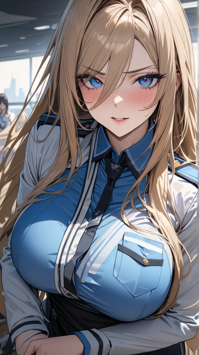 <lora:apstyle:0.75> apstyle
masterpiece best quality 1girl 
jacket  necktie bowtie blue eyes
backlight window indoor 
from above upper body
looking at viewer