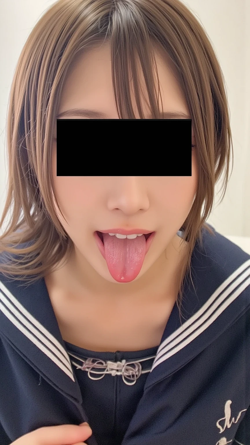 blowjob deepthroat:1.5 、 1 female（sit）、1. Male penis（perfect、big）、 full body