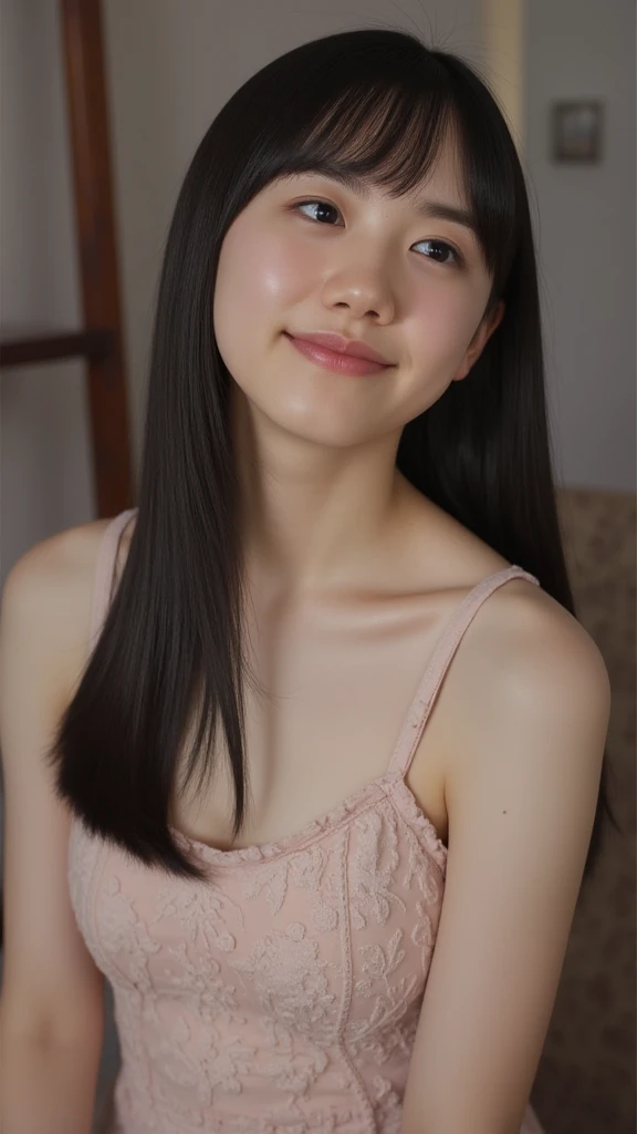1 Female,Short Hair,During sex,Cowgirl,Straddling,Irresistible look,Ultra-realistic as a photo,Feeling facial expression,Just before climax,Blushing,highest quality,8k, Ultra-high resolution,RAW Photos,well-proportioned body,Beauty,Small and beautiful breasts,View your viewers,Photograph the subject from the front,Completely naked,High angle,Focus on faces