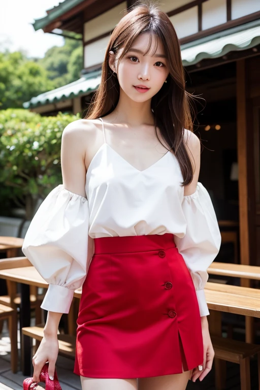 fantasy swinging skirt fluttering skirt wind baby face girl chubby nipples