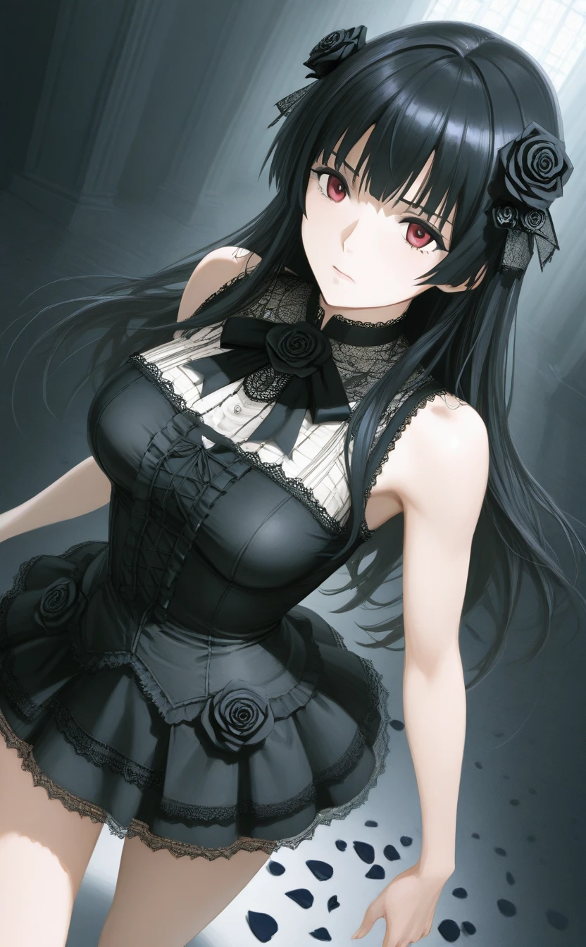 Josou Seme, crossdress cosplay sexy, anime style, flat chest,