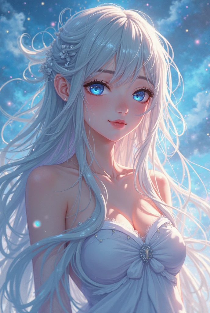masterpiece, Highest quality, Highly detailed CG Unity 8k wallpaper, High School Girl Anime Illustration. Please wear a small bikini., Open your arms, Her eyes and mouth are open, smile. Silver Hair, black eye, twins, Bokeh Photo, (Soft Focus):1.2, Out of focus highlights, Dreamy atmosphere, Rotating Circle, Fascinating Depth, The background is a realistic fireworks landscape,Low Angle,As if capturing the whole body
