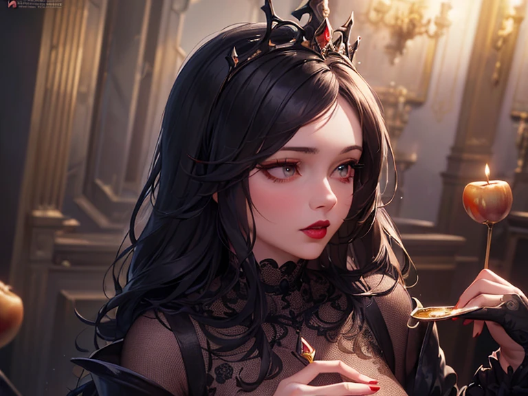 absurdres, highres, ultra detailed,1 girl, (disheveled hair,beautiful detailed eyes,shiny oily skin:1.1), BREAK ,Spider queen, beautiful, erotic, cute eyes,