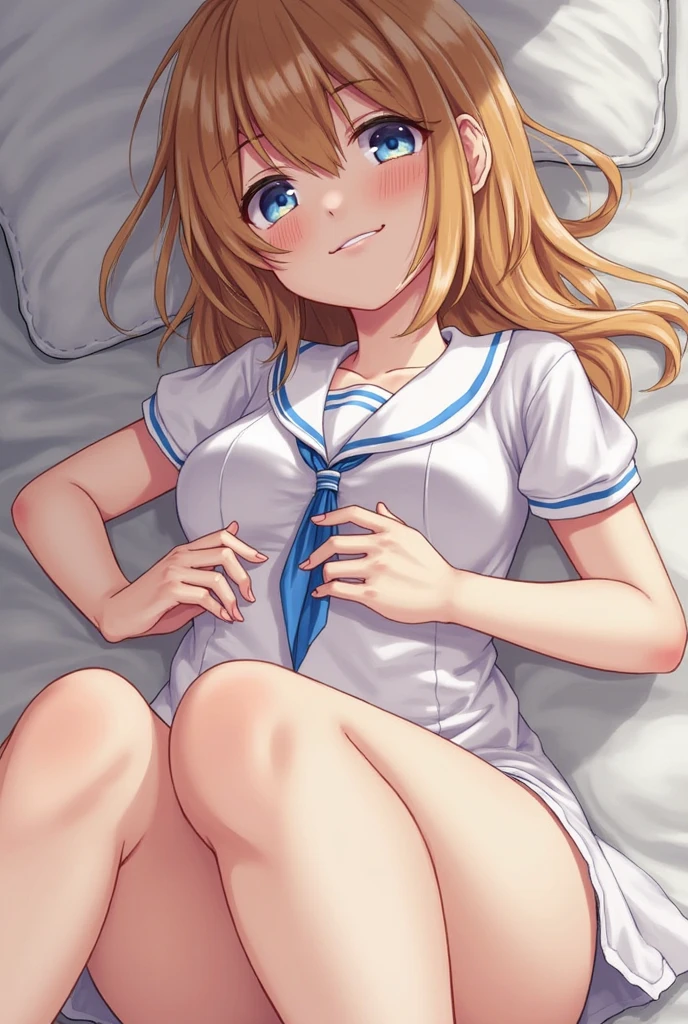 ((masterpiece)), ((best quality)), (ultra-detailed), on the bed, a cute girl, 1girl, solo, bunny girl00, ((beautiful eyes)), smile, ((open chest)), ((cute nipples)),small breast