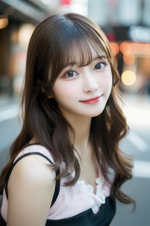 table top, highest quality, shape, Super detailed, finely, High resolution, 8k wallpaper, 完璧なダイナミックな構shape, beautiful and detailed eyes, winter dress,medium hair, small breasts, natural color lip, random sexy pose,smile,、20 year old girl、midnight、Beautiful and dense face、perfect and beautiful face,Big eyes、Raw photo、Spread your arms and legs wide、Express your best mood with your whole body、beautiful and detailed eyes、small face、beautiful duplex、slim face and style,blur the background