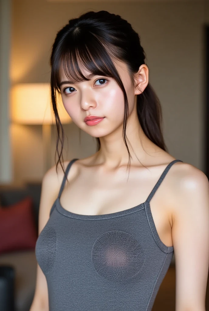 (Highest quality:1.4),(masterpiece:1.4),(Realistic:1.4),(Realistic:1.2),(超High resolution, RAW Photos:1.4),(High resolution, Ultra-detailed:1.2),(8k:1.2),Cinematic photography,a photo of a dark-haired,One girl,alone,wear ,((Japanese female warrior))、((Upper Body:1.3))