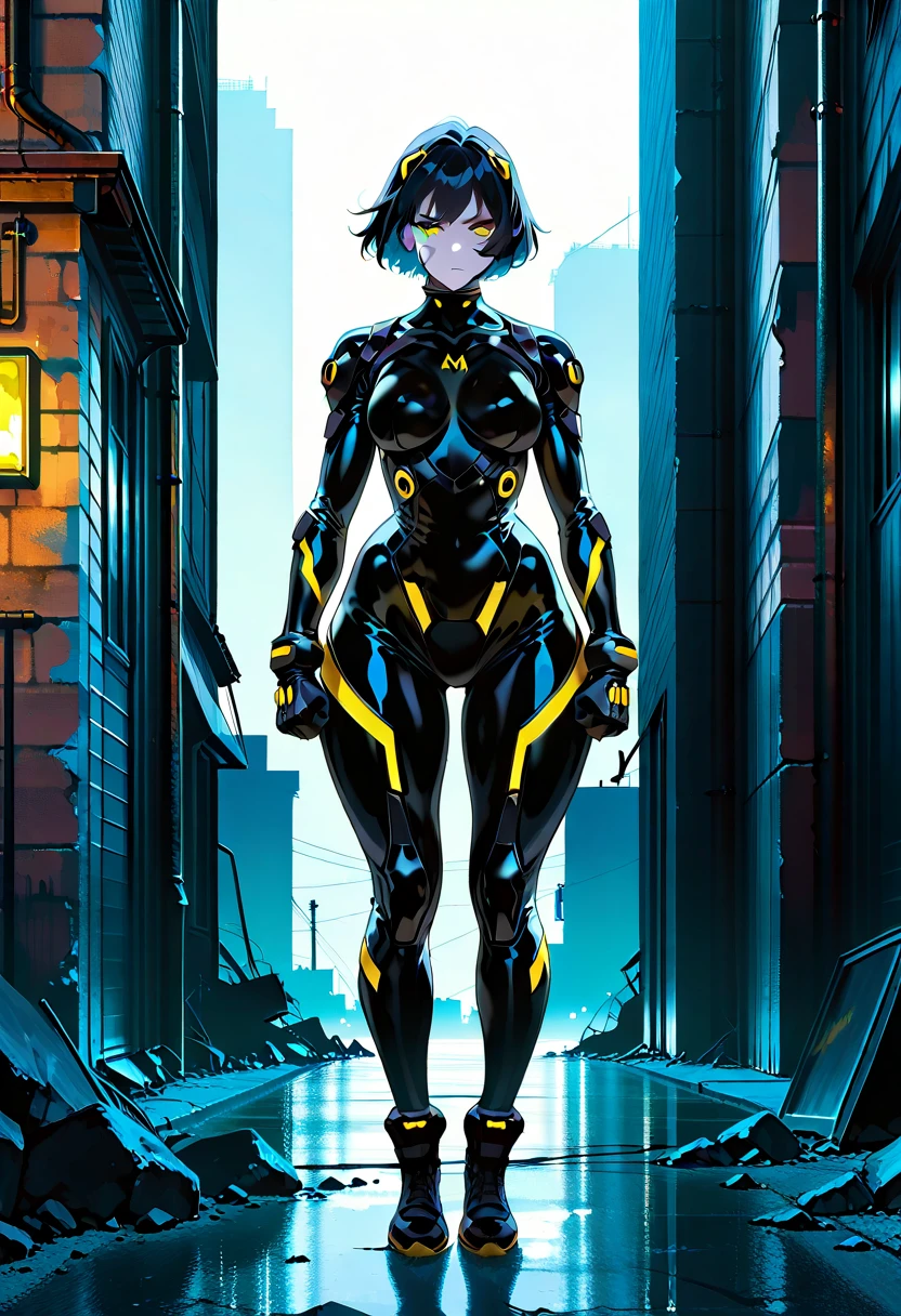anime girl in dynamic pose, cybernetic arms, dramatic lighting, lingersuit standing next to a camera, inspired by Masamune Shirow, anime mecha aesthetic, by Masamune Shirow, ghost in the shell art style, cyberpunk anime girl mech, ghost in the shell style, anime robotic mixed with organic, anime cyberpunk art
((best quality)), ((masterpiece)), (detailed), perfect face