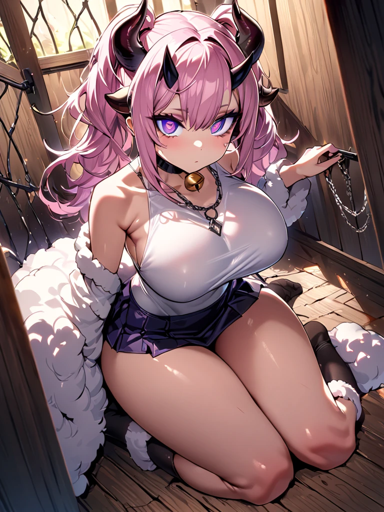 (masutepiece、Best Quality)、NaritaTopRoad、1girl in、Open bra、Beautiful eyes、Well-formed face、very large udder、Too big、Lace bra with black ruffles、Black bra shoulder straps、Black lace panties、Big and beautiful nipples、Beautiful areola、beauty legs、a room、is standing、emphasizing breasts、blushed face、Figure-eight eyebrows、Moist eyes、Seduce a man、shame、