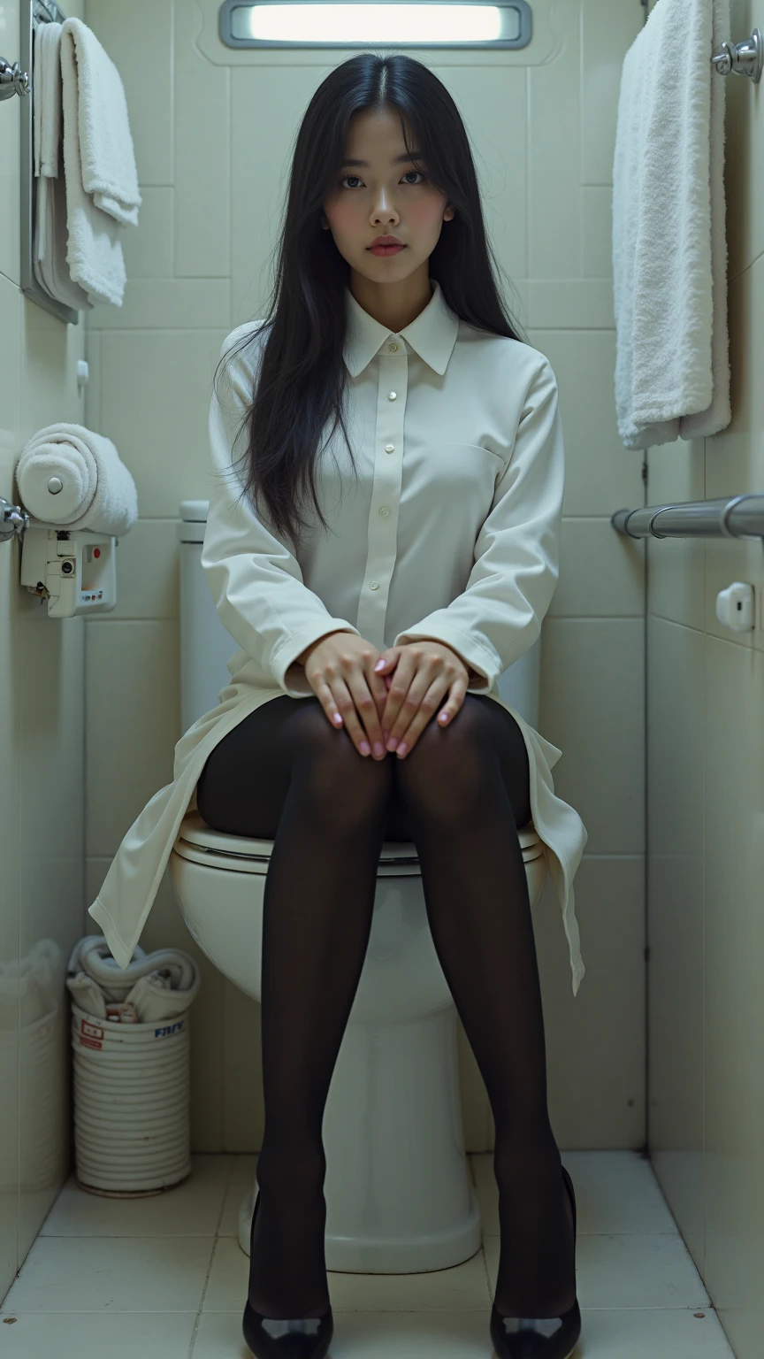A professor is harassed in the toilet by a black teenager with a big penis