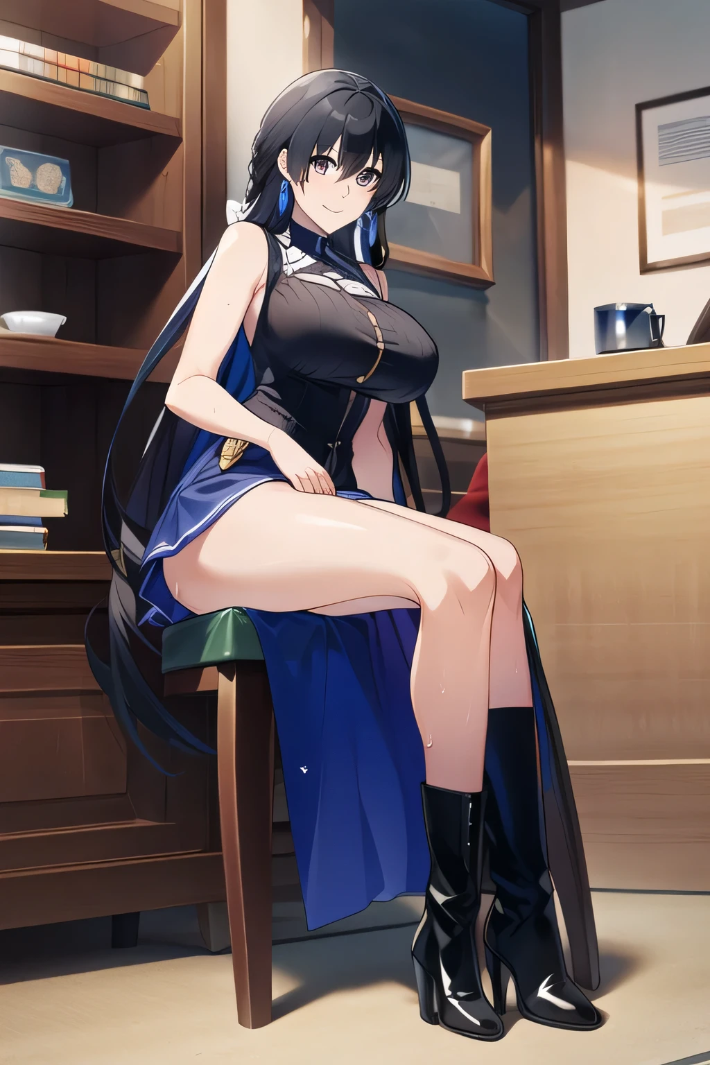delivery table, girl, spread legs, fixed, very large breasts