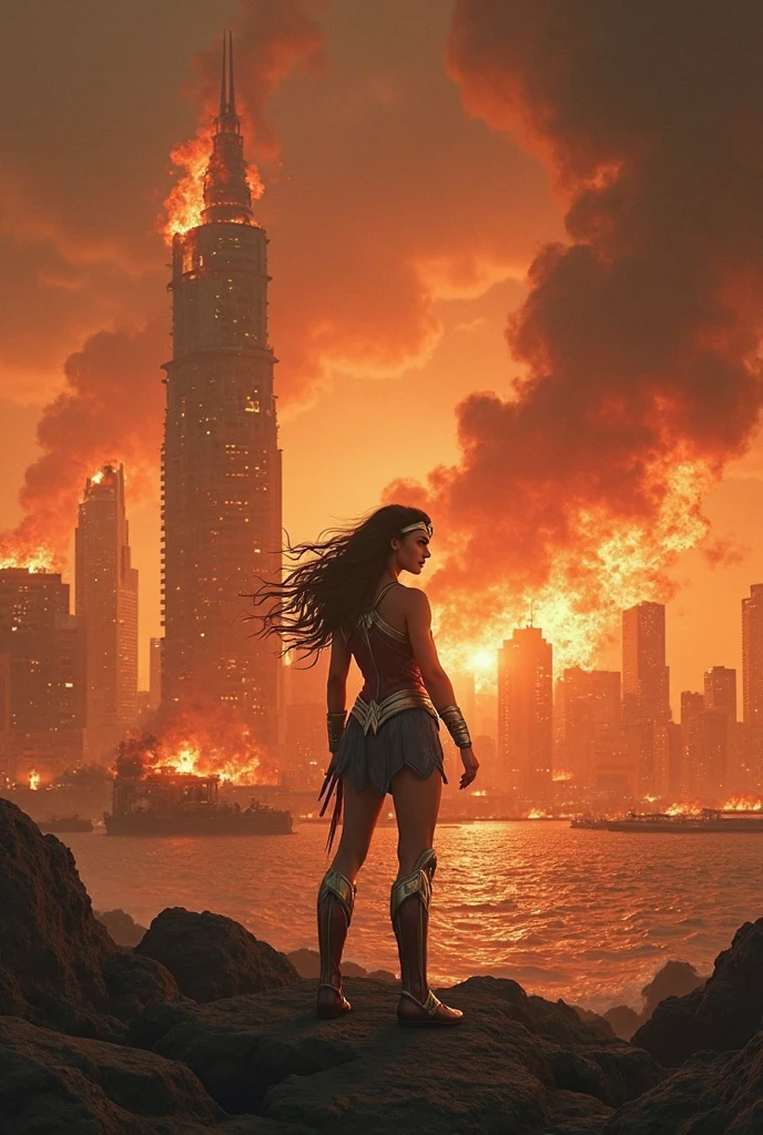 Accurate female body、Human body、giantess、A woman bigger than a building、The growing human body、Giantess、Completely naked、Giant Devil、Villainess、Bad guy、Messenger from Hell、Sit with your legs apart、masterpiece、Detailed illustrations、precise illustration、High quality、blush、Cute woman、Bob Hair、Small Townの上に座っている、Big nipples、Open your mouth、With legs apart、I can see your pussy、Low - Angle、Small Town、A small city in ruins、都市のLow - Angleの遠景、Flying debriasterpiece、Anatomically correct、sand smoke、Smoke is rising、Building burns、Gloomy Weather、night、Horror、Catastrophe、thunder、storm、rain