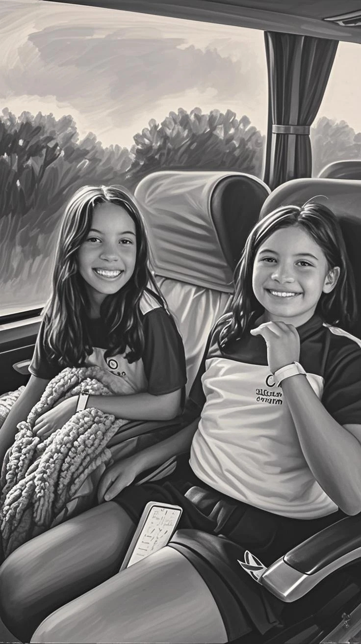 (1 woman 28 years old, 4 year old girl) cabin, paint, drawing, until