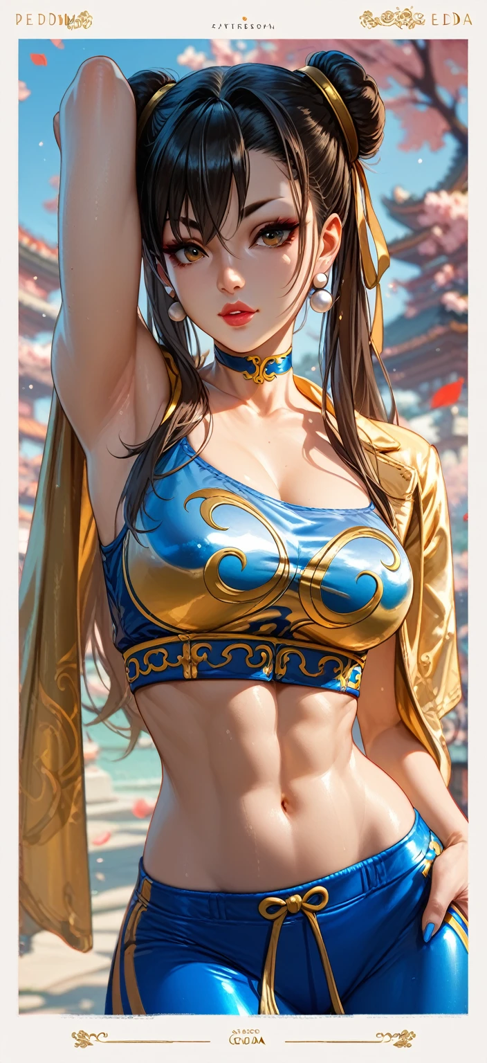 Highest quality, figure, Very detailed, In detail, High resolution, 8k wallpaper, Perfect dynamic composition, Beautiful attention to detail, Natural Lip,Fantastic landscape,Tip of the chest,Proudly