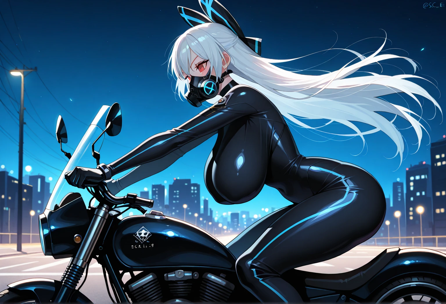 ((very beautiful and gorgeous russian supermodel)) ((blue eyes)), ((sunglasses)) ((very dark eyeshadows make up)) ((red lips)) ((long platinum blonde hair)) ((big breast:1.5)) ((skinny body:1.3))  ((tiny thong bottom, leather jacket, stocking)) ((seductive pose sit ride on harley-davidson chopper motorcycle inside garage))((high definition:1.5), ((masterpiece:1.5))((8k:1.5)) ((Best quality:1.4)), more_details:-1, more_details:0, more_details:0.5, more_details:1, more_details:1.5