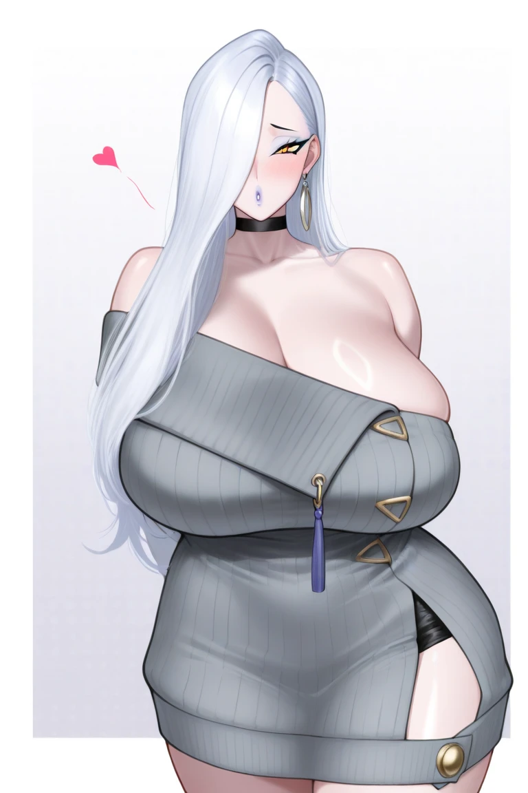 score_9,score_8_up,score_7_up, score_9,score_8_up,score_7_up, solo, ((full body)), ((lady becoming futanari)), (eyes looking down at her own schlong), formal secretary outfit, white gloves, ((black pelvic curtain skirt)), thong, hair covering one eye, glasses, expressive, dynamic, thick full red lips, bimbo lips, pouted lips, squinting eyes, seductive, alluring, sexy, aroused, huge breasts, sagging breasts, wide hips, thick thighs, detailed background, ((NSFW)),((gigantic growing futa bulge)), long futa, (pulsing futa), ((expanding futa)), ((profile side)), ((long hidden schlong)), ((schlong erection:0.5)) ((schlong growing up:0.5)), ((schlong growing longer and longer))
